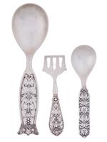 ANTIQUE DANISH STERLING SILVER CUTLERY BY MAGNUS AASE