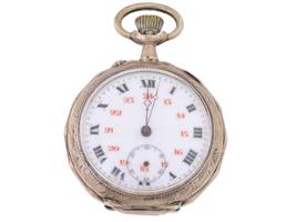 ANTIQUE EARLY 20TH C FRENCH SILVER POCKET WATCH