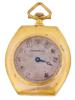 ANTIQUE TIFFANY AND CO GILT OPEN FACE POCKET WATCH PIC-0