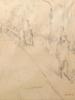 ATTRIBUTED TO RENOIR FRENCH SKETCH PENCIL PAINTING PIC-1