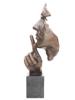 HOMAGE TO SALVADOR DALI SURREAL CAST BRONZE SCULPTURE PIC-1