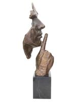 HOMAGE TO SALVADOR DALI SURREAL CAST BRONZE SCULPTURE