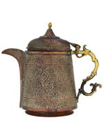 ANTIQUE 19TH C PERSIAN ISLAMIC COFFEE POT JUG