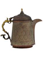 ANTIQUE 19TH C PERSIAN ISLAMIC COFFEE POT JUG