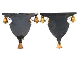 VINTAGE FRENCH GILT WOOD CHINOISERIE WALL BRACKETS