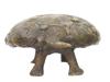 VINTAGE PRIMITIVE GILT BRONZE TORTOISE PAPERWEIGHT PIC-3