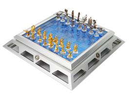 25TH ANNIVERSARY STAR TREK FRANKLIN MINT CHESS SET