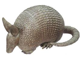 VINTAGE LIFE SIZE ARMADILLO GARDEN STATUE