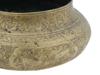 ANTIQUE ISLAMIC BRASS BOWL WITH ENGRAVED DECORATIONS PIC-5