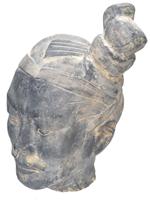 ANTIQUE CHINESE TERRACOTTA WARRIOR HEAD REPRODUCTION