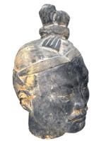 ANTIQUE CHINESE TERRACOTTA WARRIOR HEAD REPRODUCTION