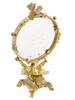 ANTIQUE FRENCH ORMOLU DRESSING MIRROR WITH PUTTO PIC-1