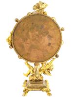 ANTIQUE FRENCH ORMOLU DRESSING MIRROR WITH PUTTO