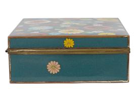 ANTIQUE JAPANESE MEIJI ERA CLOISONNE ENAMEL BOX