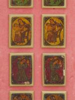 ANTIQUE PERSIAN QAJAR PAPIER MACHE PLAYING CARDS