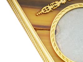 ANTIQUE GILT BRONZE DOUBLE FOLDING PICTURE FRAME