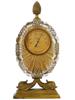 TIFFANY AND CO GILT BRASS CUT CRYSTAL THERMOMETER PIC-0