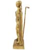 ITALIAN GILT BRONZE FIGURE BY GIORGIO DE CHIRICO PIC-2