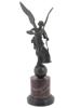 ANTIQUE 19TH C BRONZE SCUPTURE OF GODDESS NIKE PIC-2