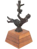 MOTHER AND CHILD BRONZE SCULPTURE BY CHAIM GROSS