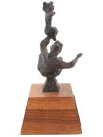 MOTHER AND CHILD BRONZE SCULPTURE BY CHAIM GROSS