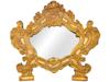 ANTIQUE 18TH C ORNATE GILT BRASS WOOD WALL MIRROR PIC-0