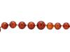 VINTAGE CARNELIAN STONE GRADUATED BEADED NECKLACE PIC-2