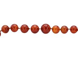 VINTAGE CARNELIAN STONE GRADUATED BEADED NECKLACE