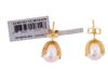 DAVID YURMAN 18K GOLD DIAMOND PEARL STUD EARRINGS PIC-5