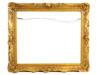 ANTIQUE RECTANGULAR FORM VICTORIAN GILT WOOD FRAME PIC-0