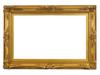 ANTIQUE RECTANGULAR FORM VICTORIAN GILT WOOD FRAME PIC-0