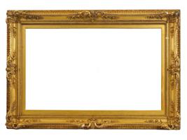 ANTIQUE RECTANGULAR FORM VICTORIAN GILT WOOD FRAME