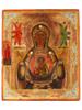 ANTIQUE RUSSIAN HAND PAINTED MOTHER OF GOD SIGN ICON PIC-0