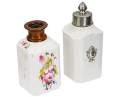 LES ETAINS DE PARIS LIMOGES PORCELAIN PERFUME BOTTLES