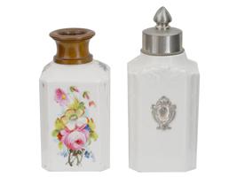 LES ETAINS DE PARIS LIMOGES PORCELAIN PERFUME BOTTLES