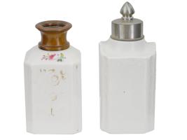 LES ETAINS DE PARIS LIMOGES PORCELAIN PERFUME BOTTLES