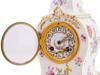 PAIR OF ANTIQUE GILT PORCELAIN MANTEL CLOCKS PIC-7