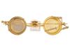 NEOCLASSICAL GILT BRASS WHITE MARBLE BALANCE SCALE PIC-4