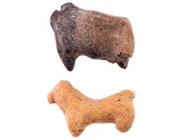 ANCIENT ROMAN HELLENISTIC CLAY TOY ANIMAL FIGURES