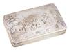 ANTIQUE EARLY 19TH C DUTCH SOLID SILVER SNUFF BOX PIC-0