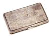 ANTIQUE BRITISH ENGRAVED SILVER SNUFF BOX C 1860 PIC-1