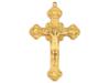 ANTIQUE FRENCH 19TH C DOUBLE SIDED ORMOLU CROSS PIC-0