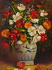 MID CENTURY OIL STILL LIFE PAINTING BY BOULLART PIC-1