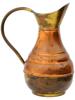 ANTIQUE DUTCH COPPER AND GILT BRASS WATER JUG PIC-4