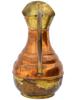 ANTIQUE DUTCH COPPER AND GILT BRASS WATER JUG PIC-1