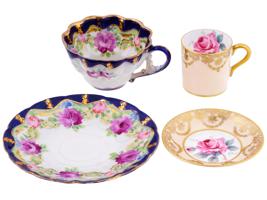 PARAGON ENGLISH PORCELAIN TEA CUPS AND SAUCERS