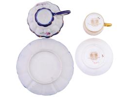 PARAGON ENGLISH PORCELAIN TEA CUPS AND SAUCERS