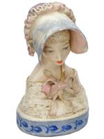 VINTAGE 1940S CORDEY PORCELAIN FEMALE BUST