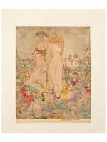 AMERICAN ETCHING TWO LOVERS BY MAXWELL STEWART SIMPSON