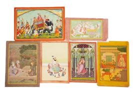 ANTIQUE INDIAN MUGHAL EMPIRE MINIATURE PAINTINGS